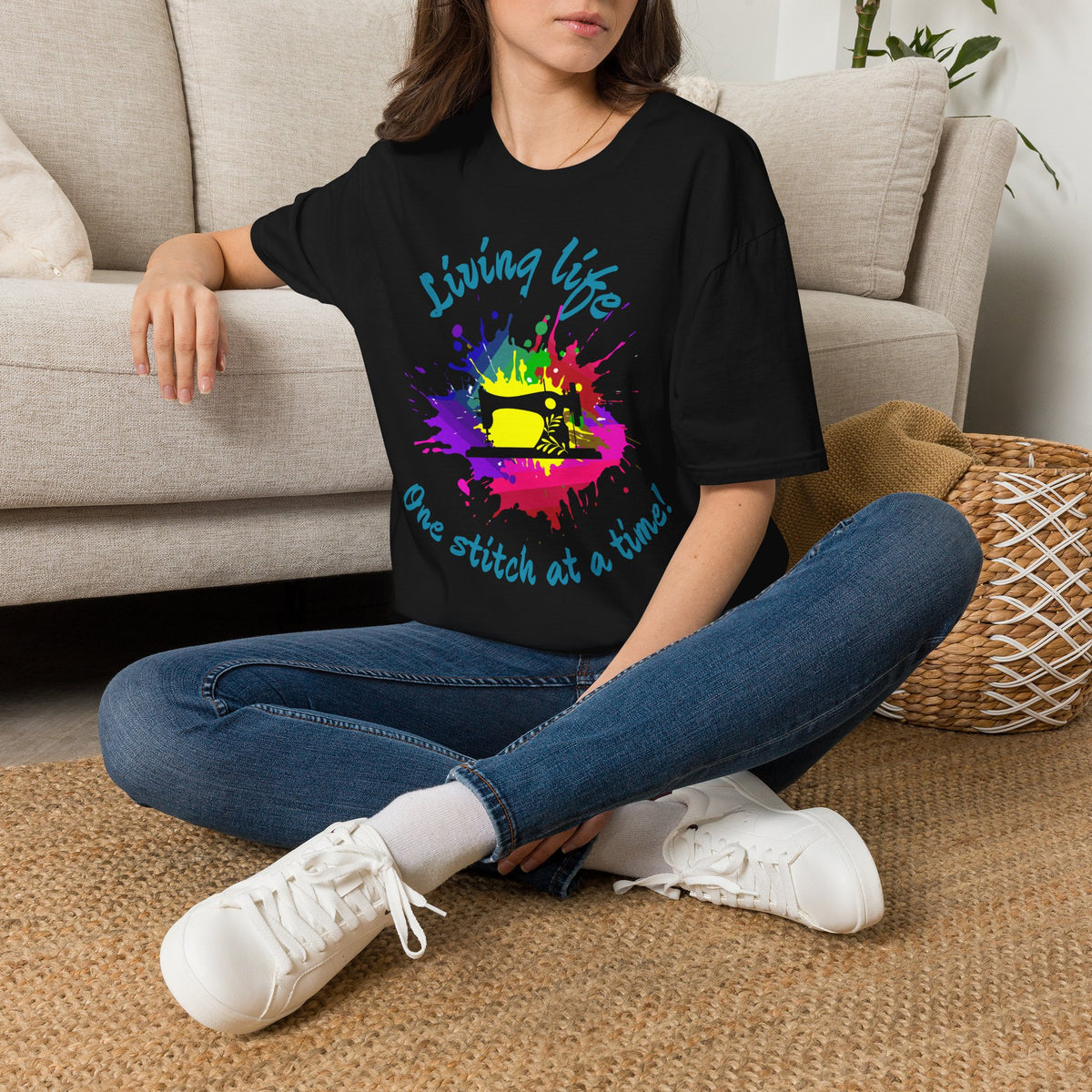 Living Life Unisex Softstyle Sewing T-Shirt