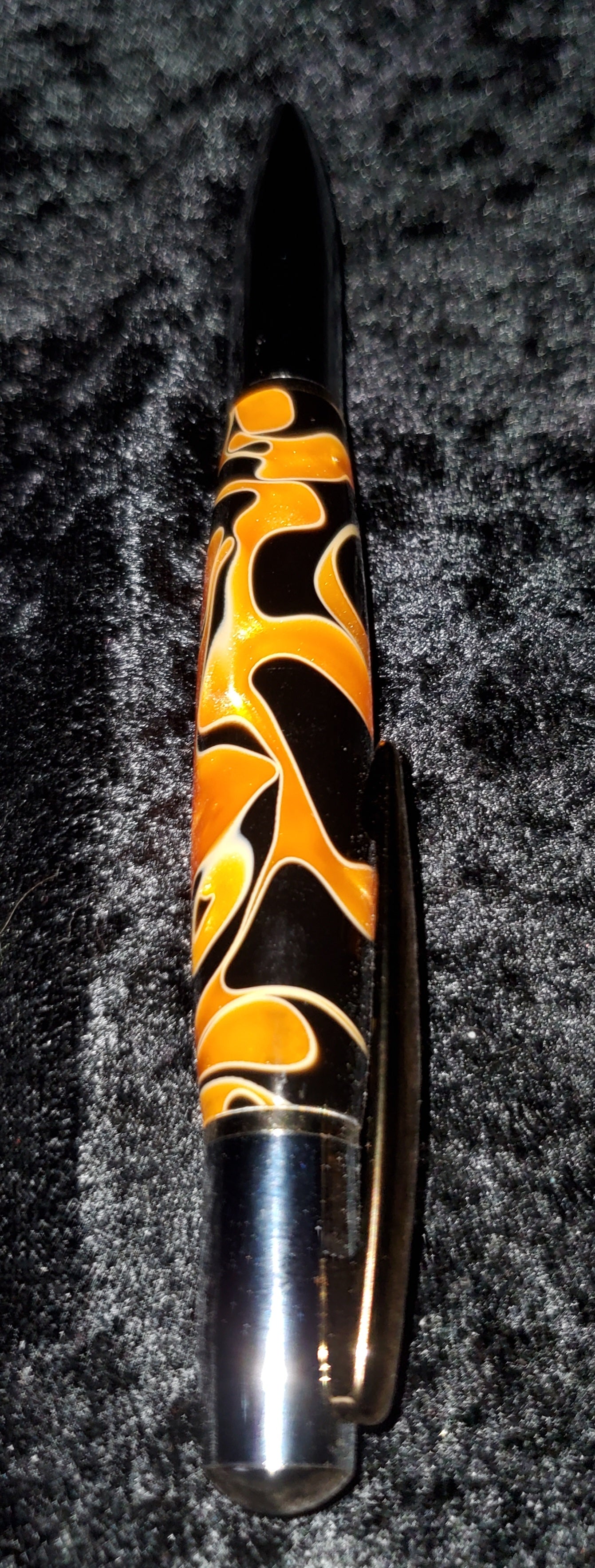 Streamline Orange and Black Twist Pen
