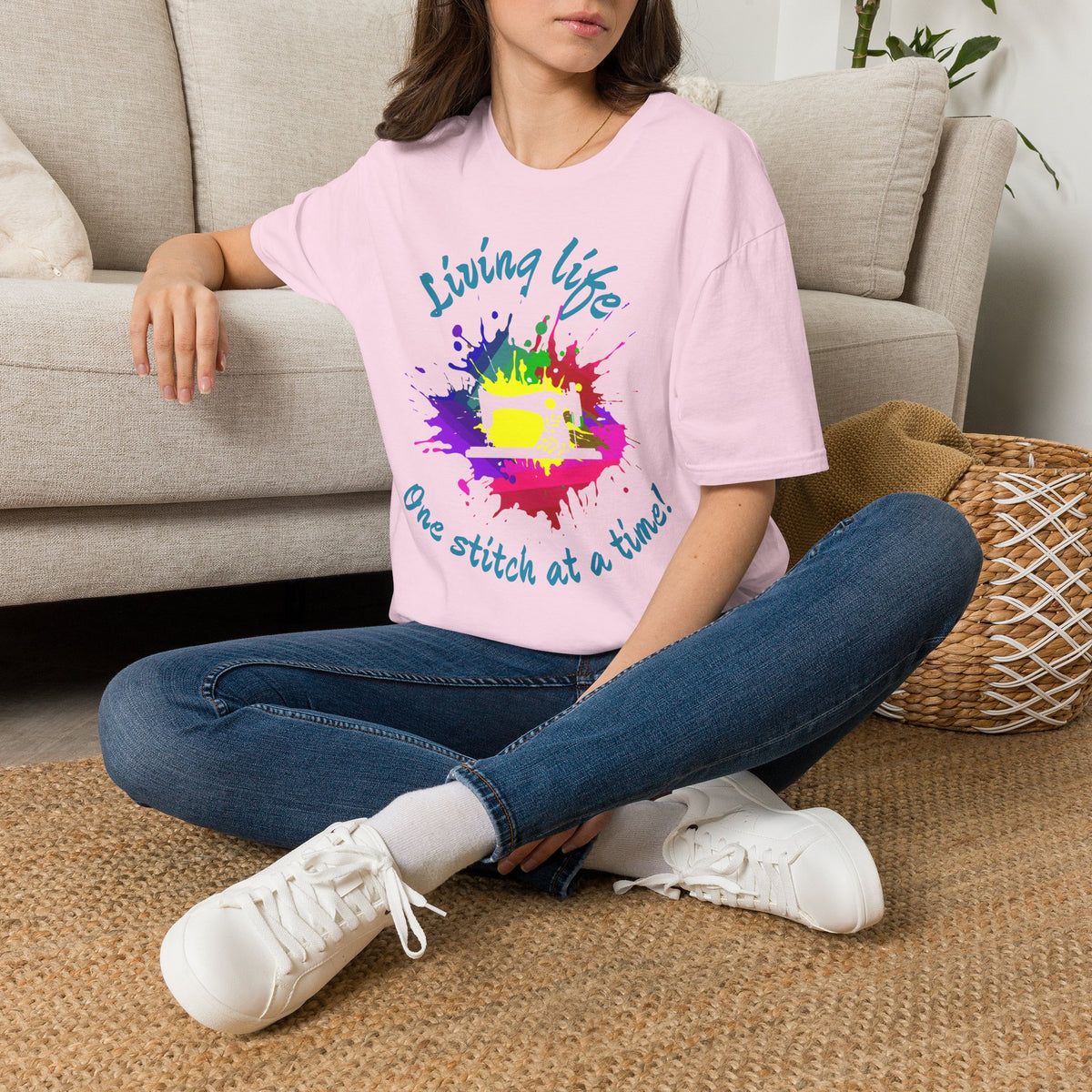 Living Life Unisex Softstyle Sewing T-Shirt