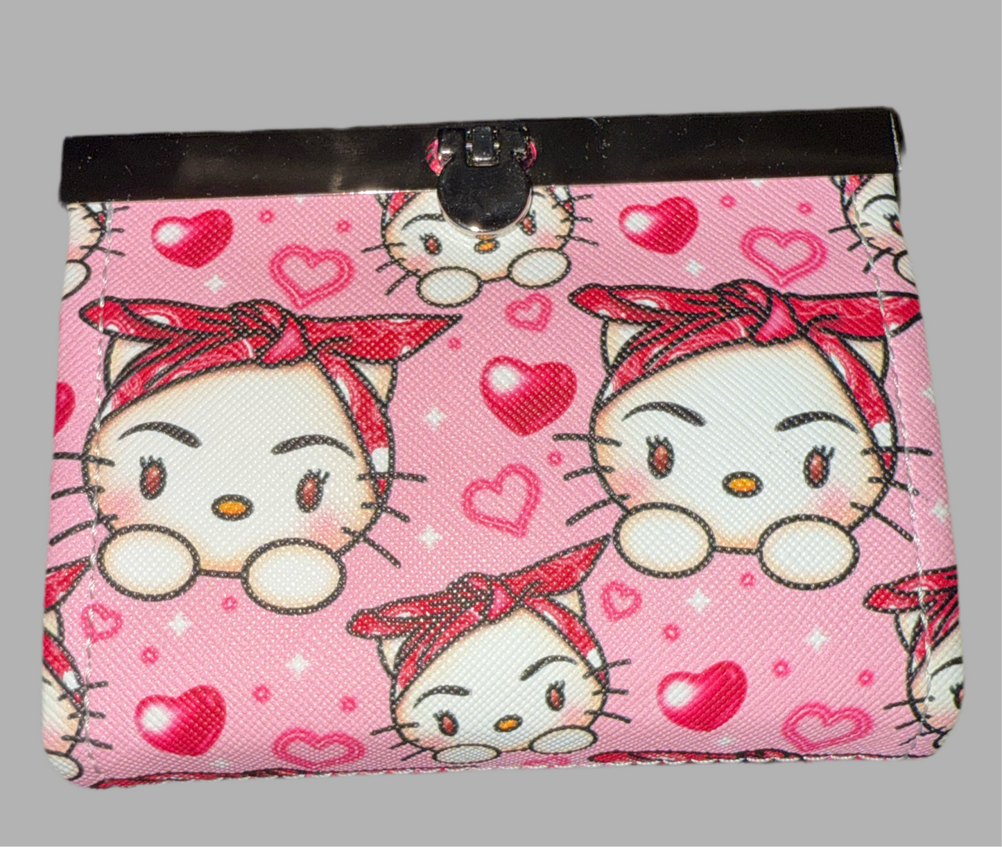 Heart Kitty Accordion Wallet