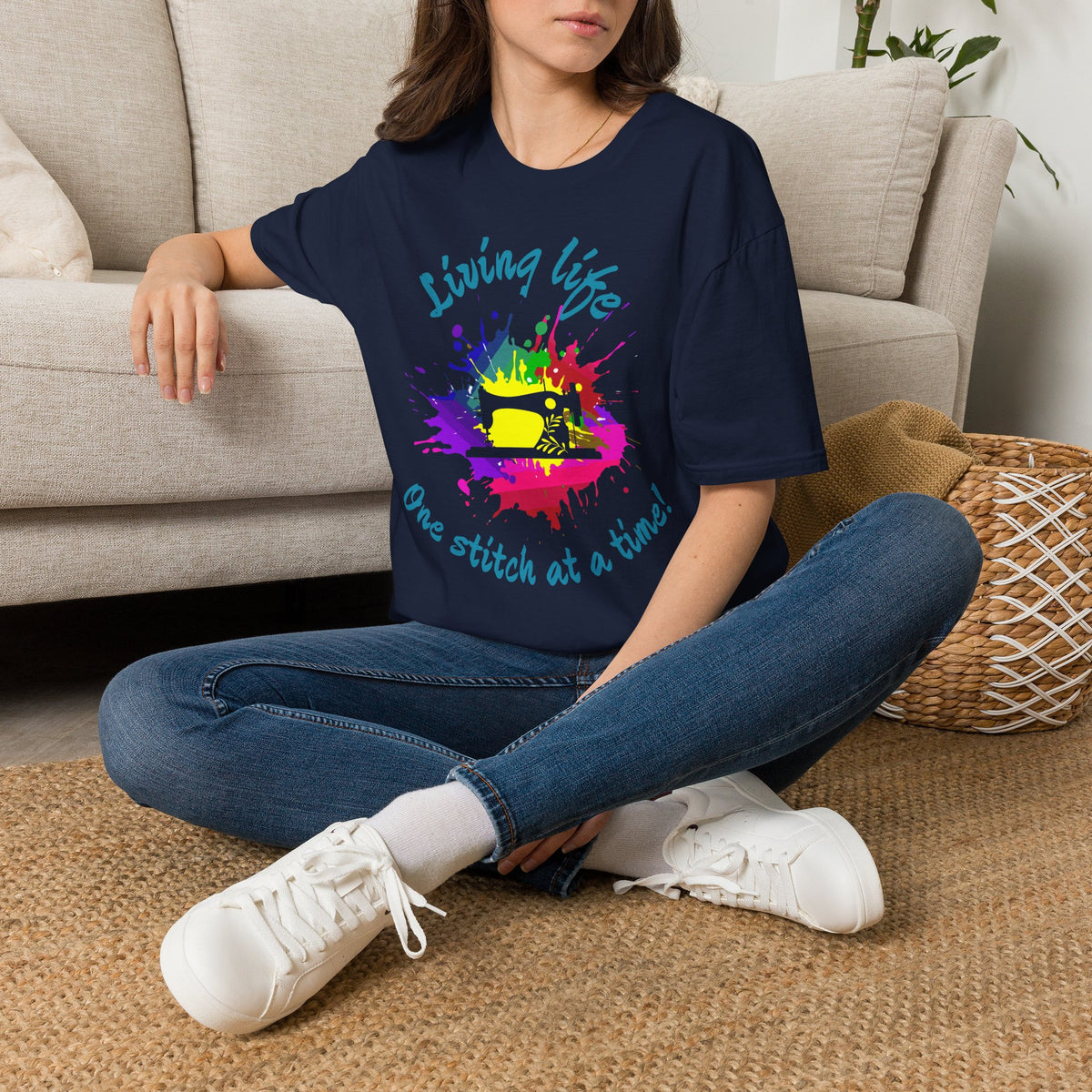 Living Life Unisex Softstyle Sewing T-Shirt