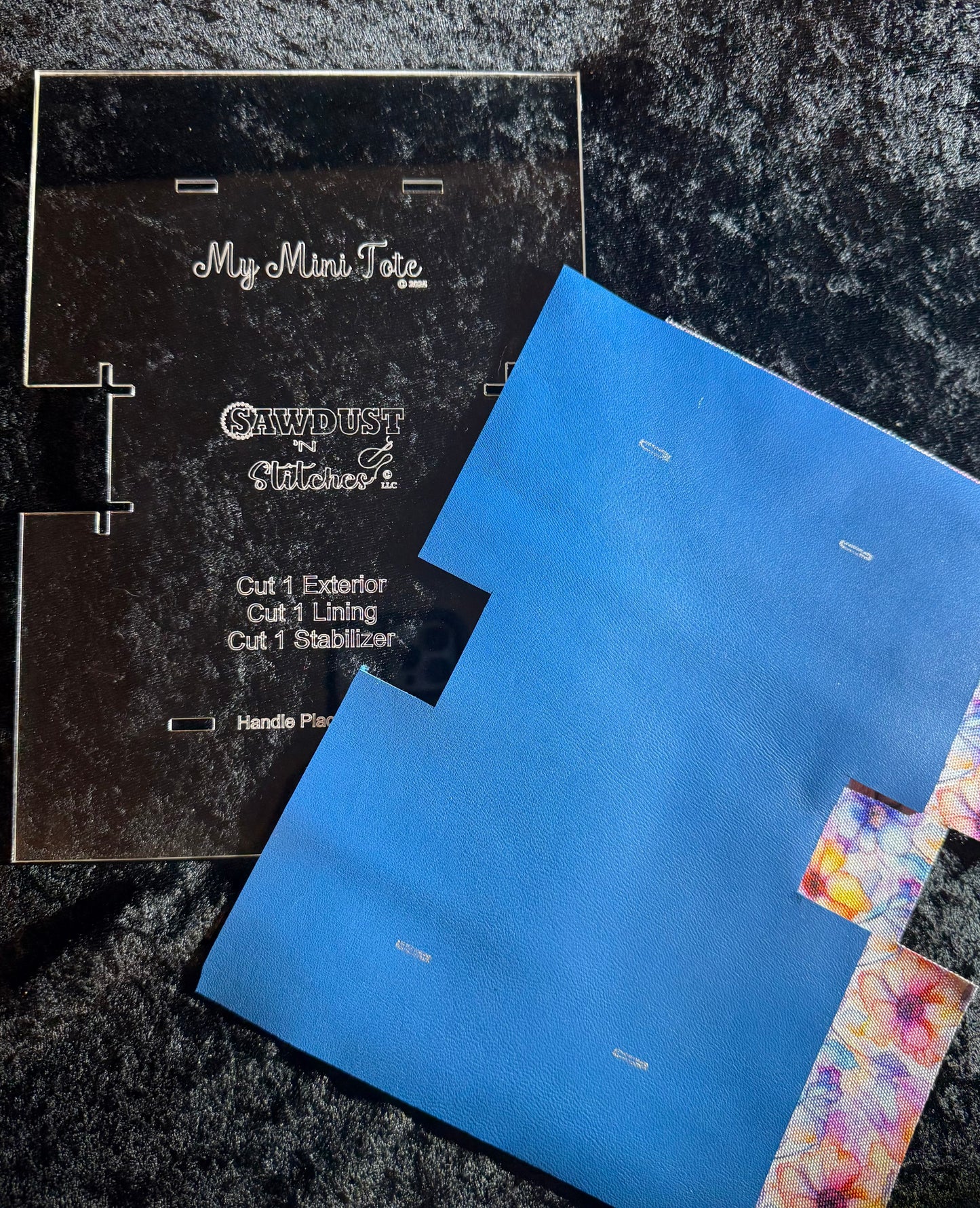 My Mini Tote Acrylic Template