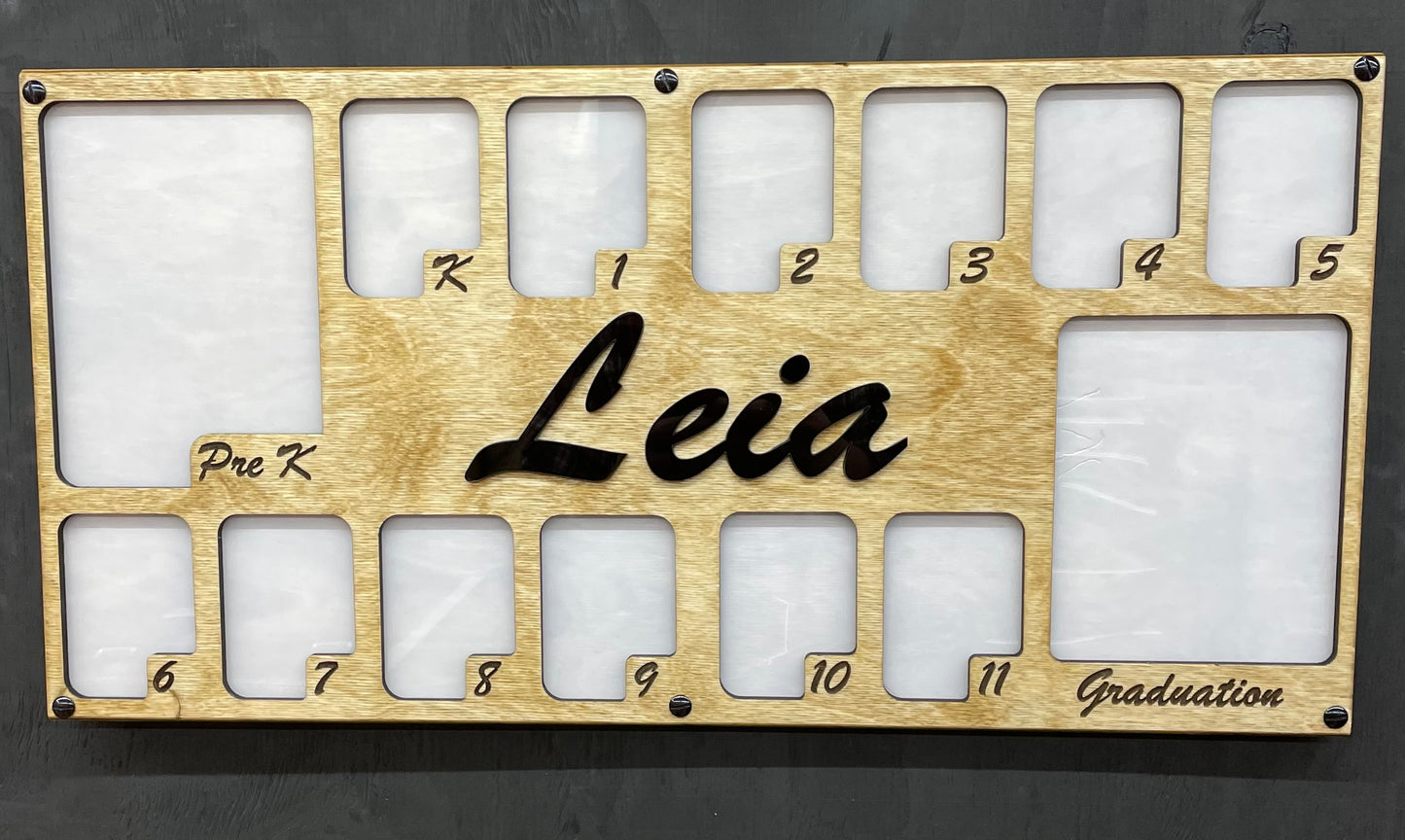 K-12 personalized student picture frame