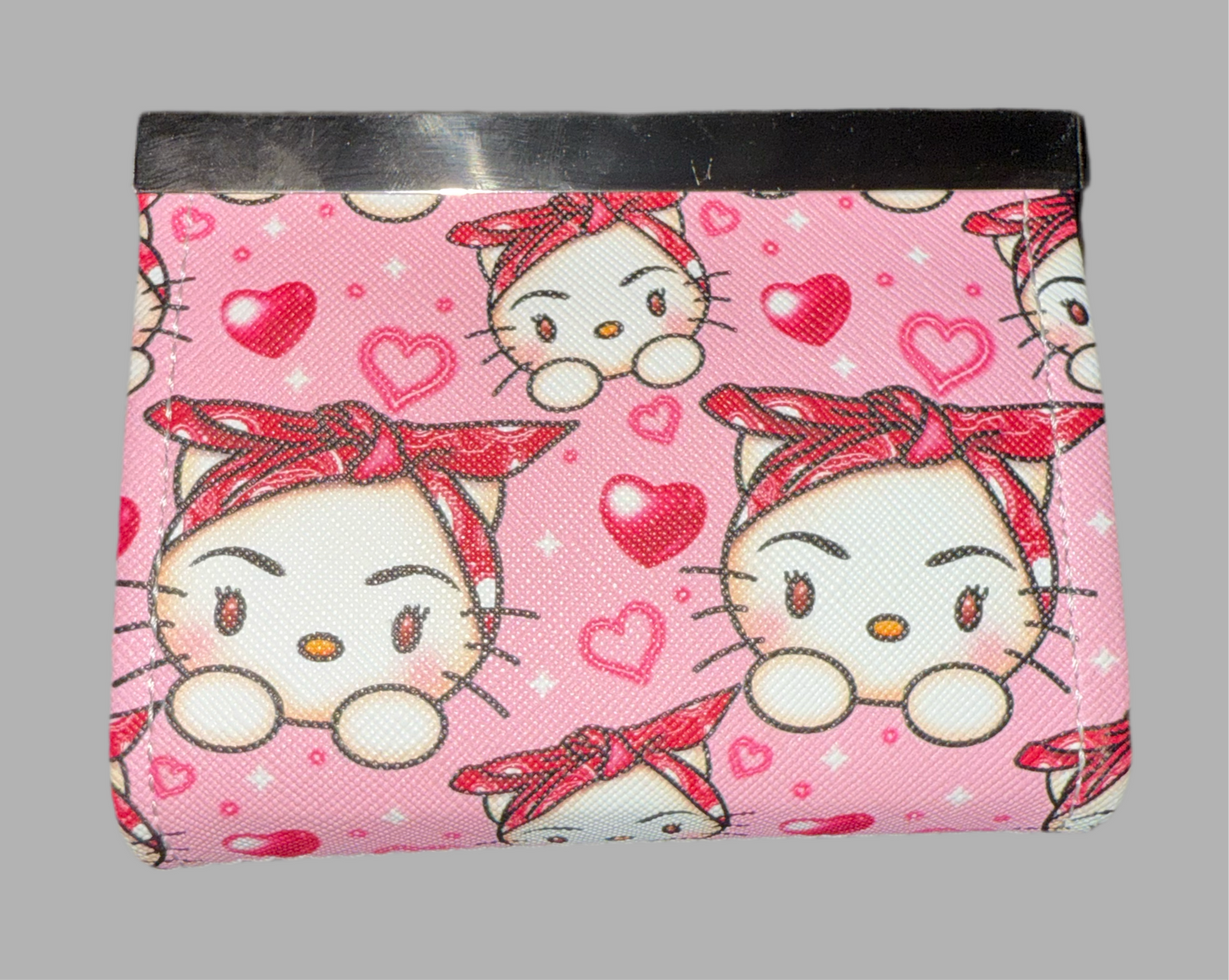 Heart Kitty Accordion Wallet